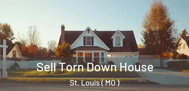  Sell Torn Down House St. Louis ( MO )